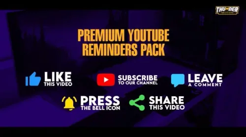 youtube reminders pack template