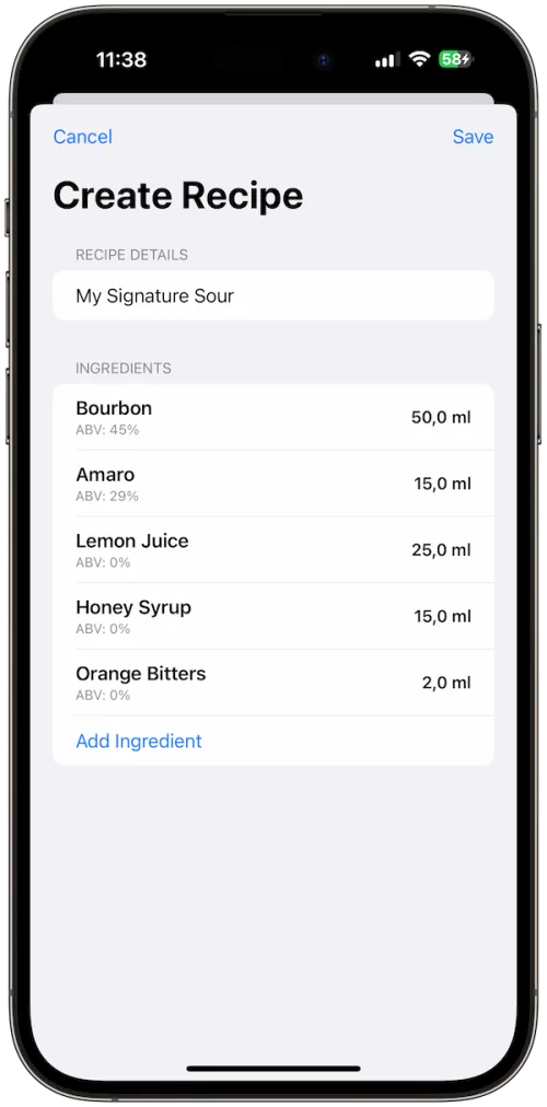 Custom Recipes