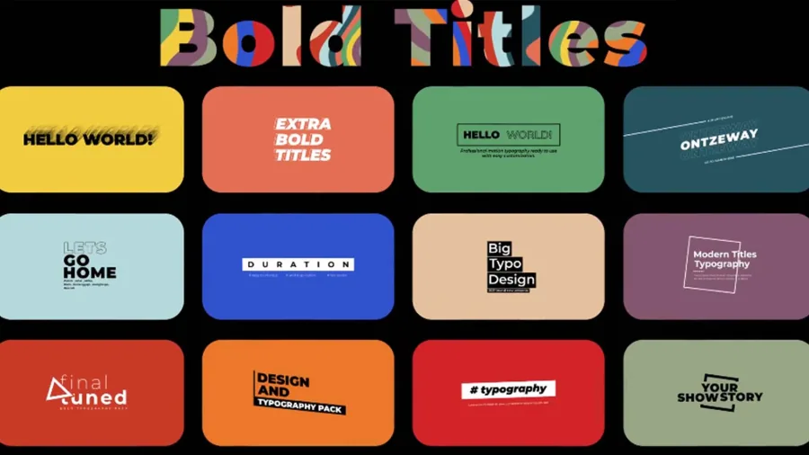 Bold Titles 2.0