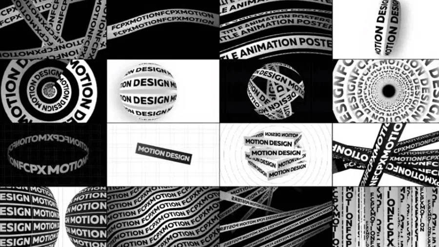 Typographic Kinetic Posters & Titles