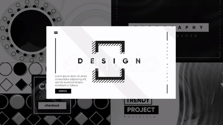 Monochrome Typography