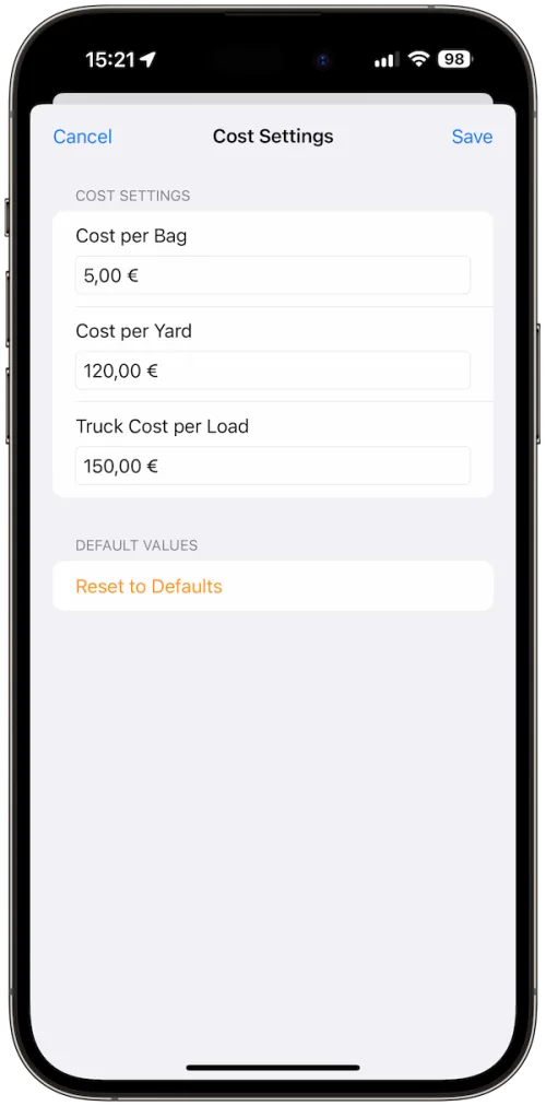 Cost Control