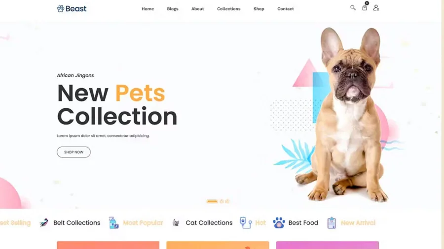 Beast Pet Shop Food eCommerce