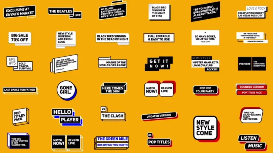 pop titles