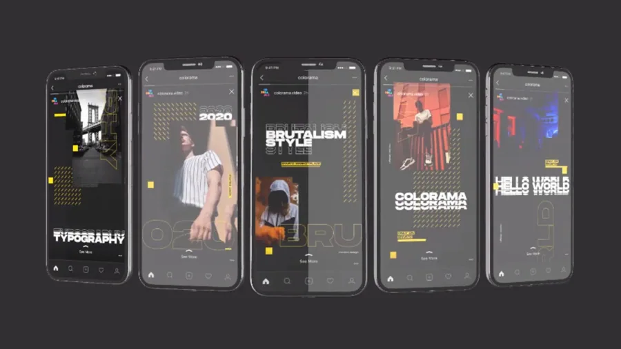 Brutalism Instagram Stories