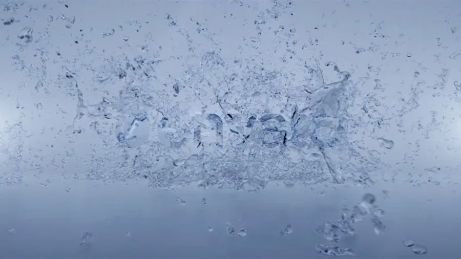 Splashing Water Logo Reveal