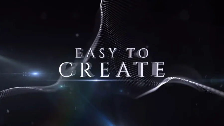 cinematic title animation