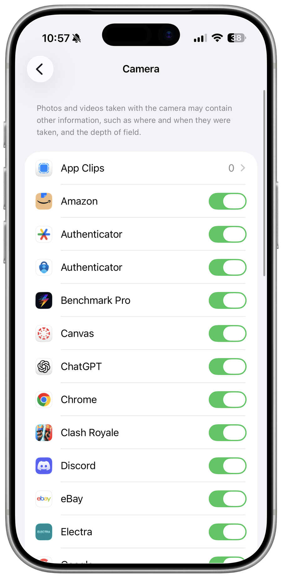 Privacy Camera on iOS