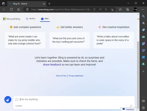 Bing.com > Chat