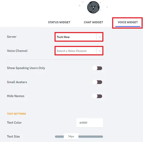 add voice widget