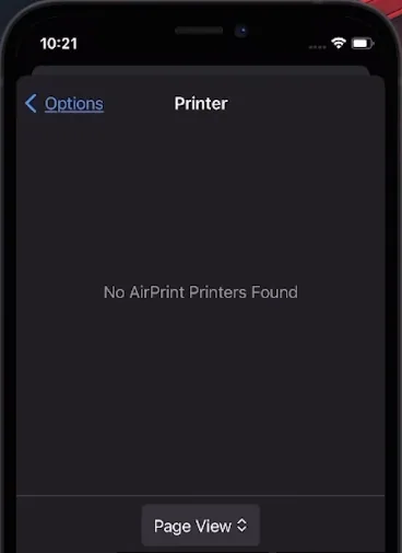 no printers found