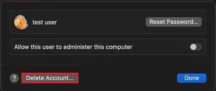 User Account Settings
