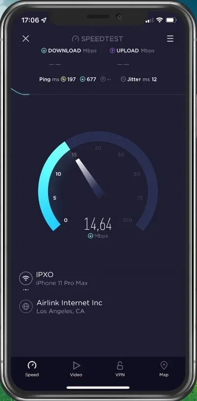 Test Internet Connection using Speedtest