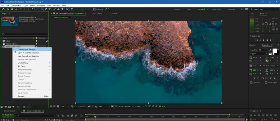 This will allow After Effects to make use of your graphics card to process video and audio.
