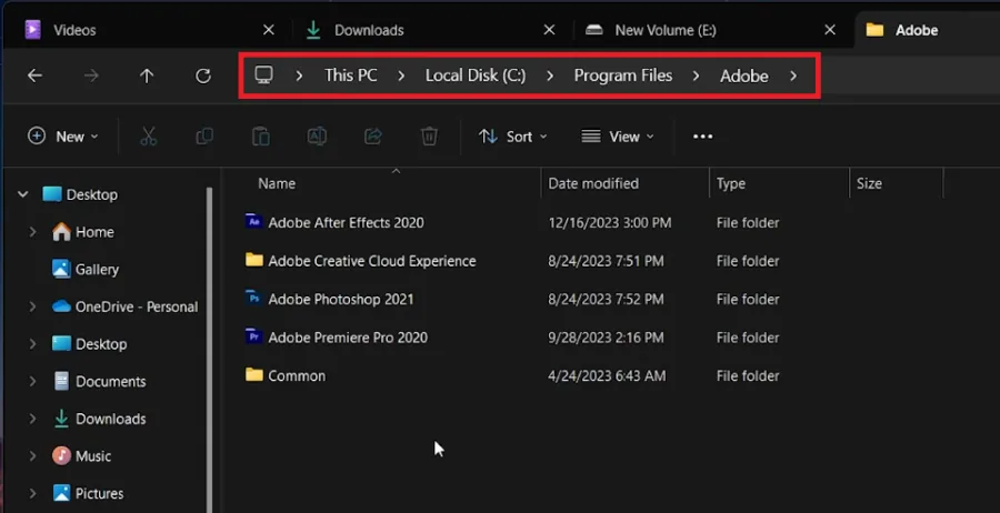 locate adobe files