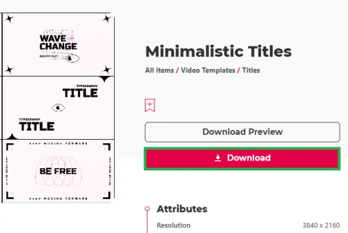 download template