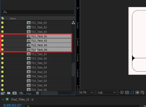 select text compositions