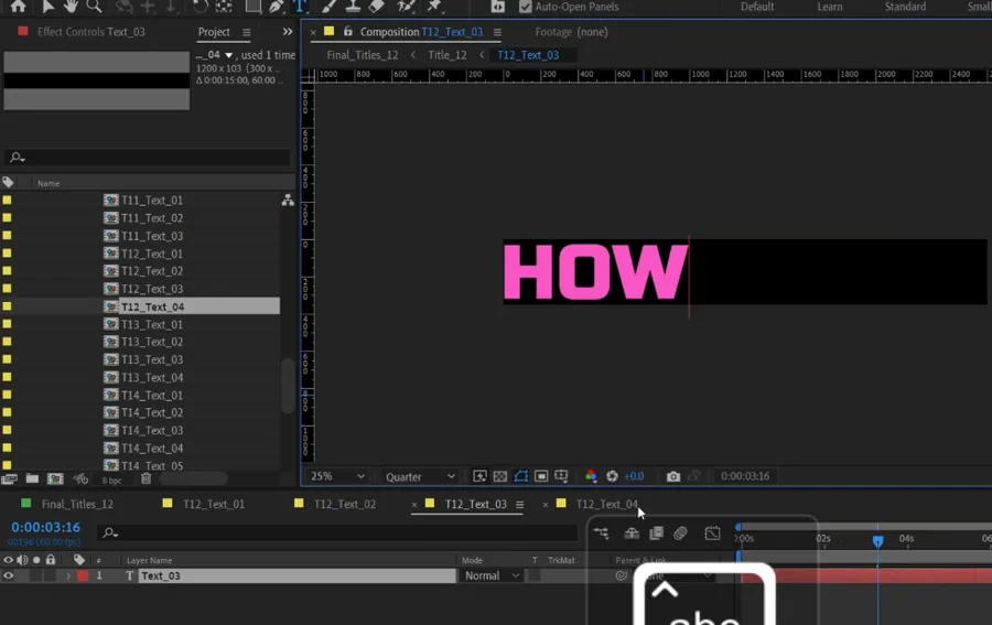 adjust text layers