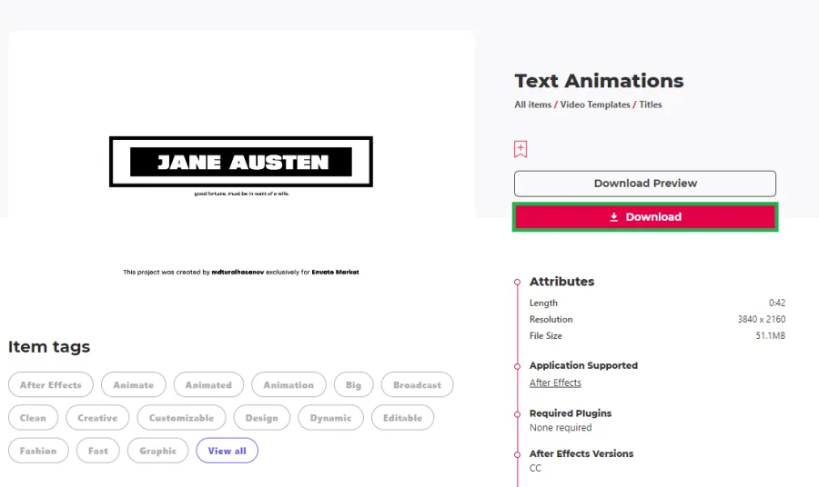 download template file