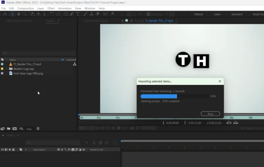 open template