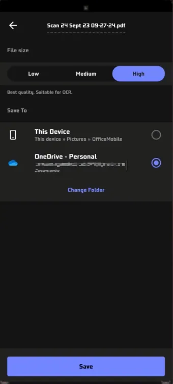 save pdf file