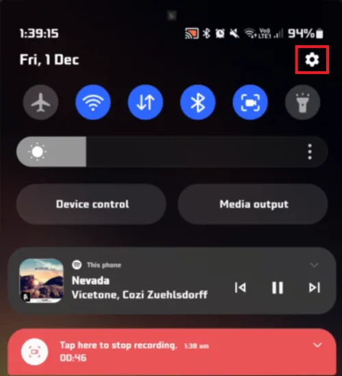 access android settings