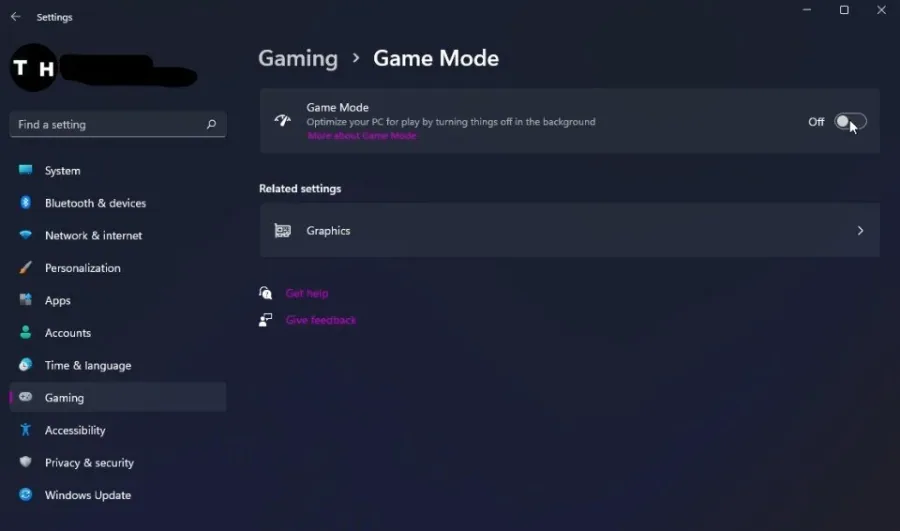 Enable or Disable Windows Game Mode