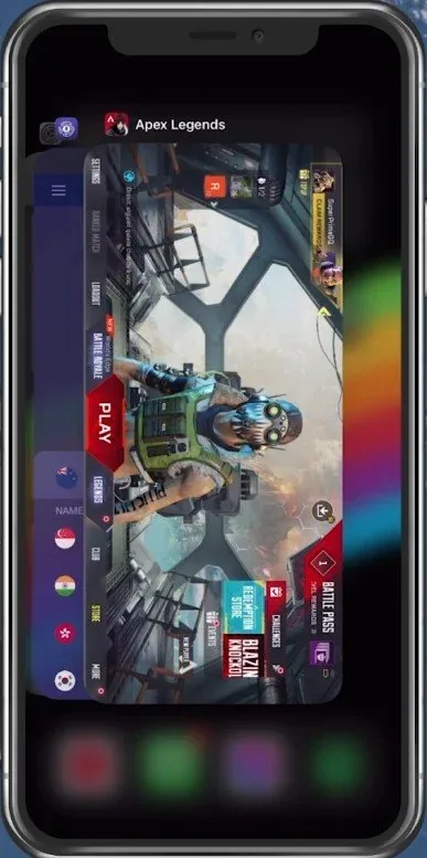 Close all apps running in the background