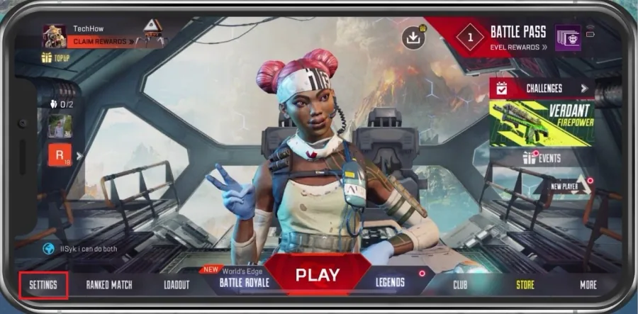 Apex Legends > Settings