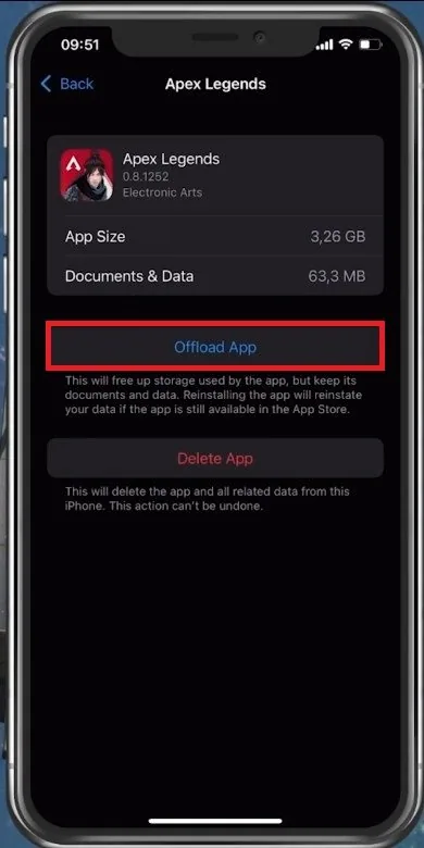 iPhone Settings > General > iPhone Storage