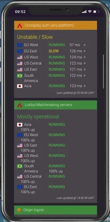 Apex Legends Server Status