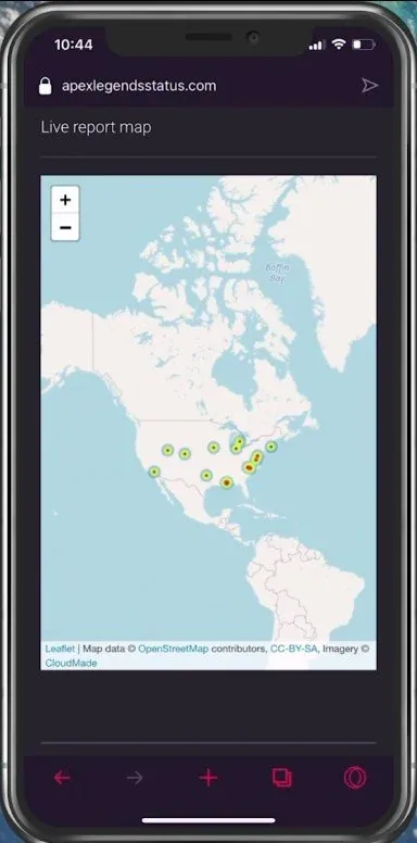 Apex Legends Live Outage Map