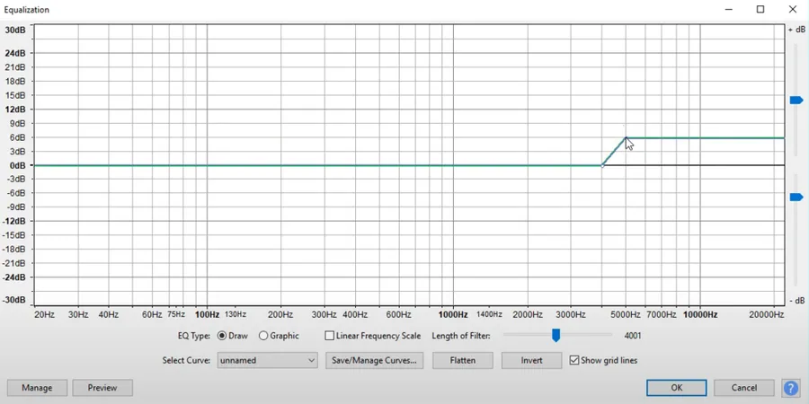 I usually lower this setting quite a bit. Your results will vary depending on your microphone and background noise.