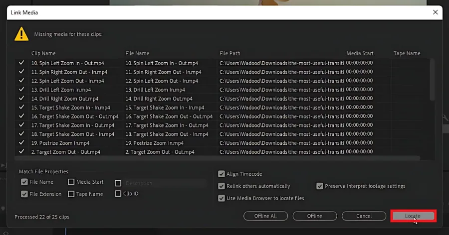 imort missing files
