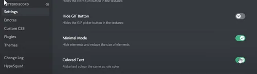 Discord Settings > BetterDiscord