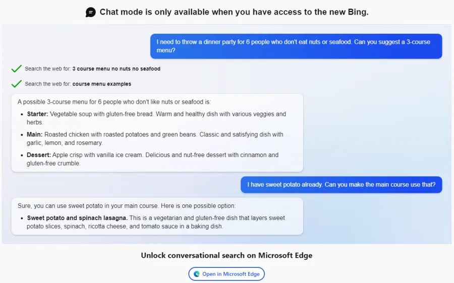 access bing chat on your account