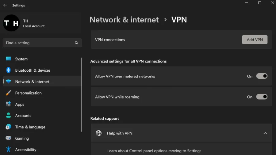 disable your vpn connection