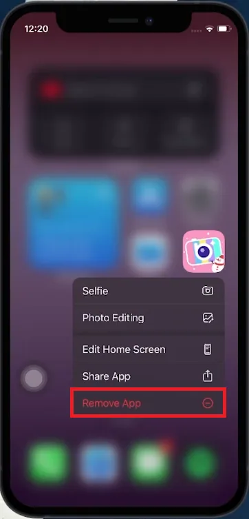 uninstall camera apps