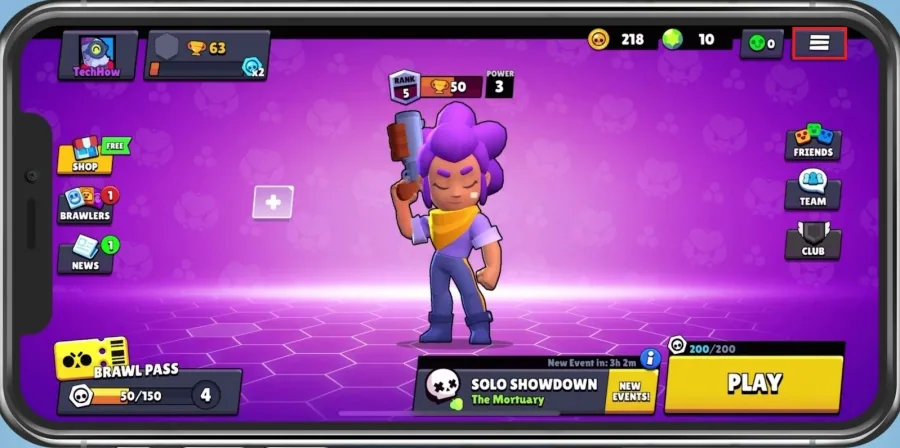 Brawl Stars > Main Menu