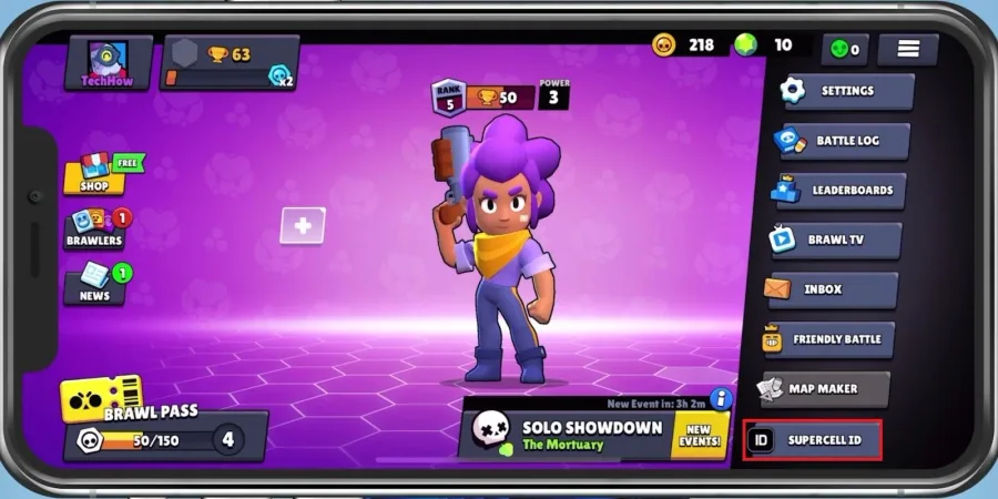 Main Menu > Supercell ID