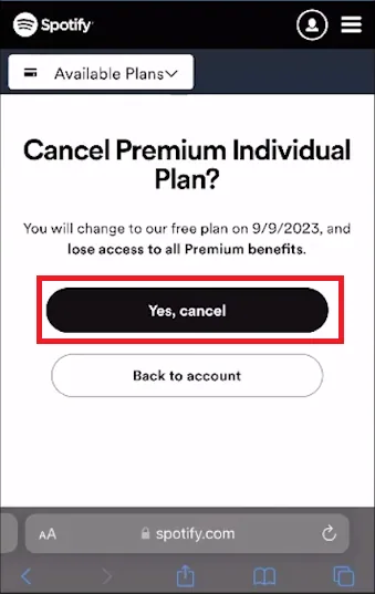 cancel premium again