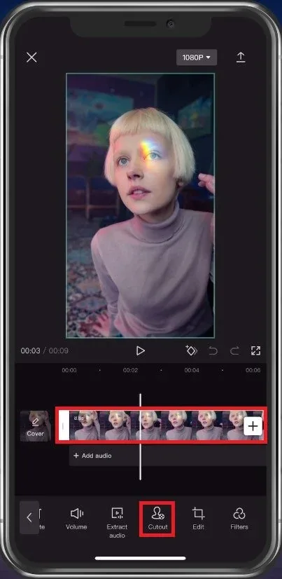 CapCut Effects > Cutout