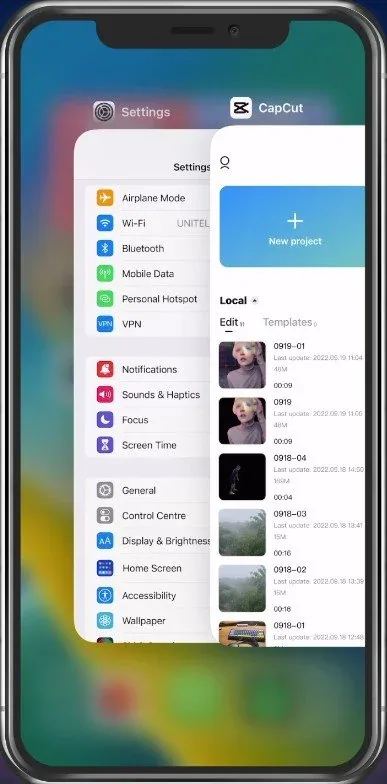 Exit CapCut Application
