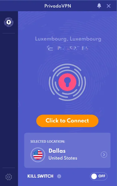 Install PrivadoVPN to use CapCut without Errors