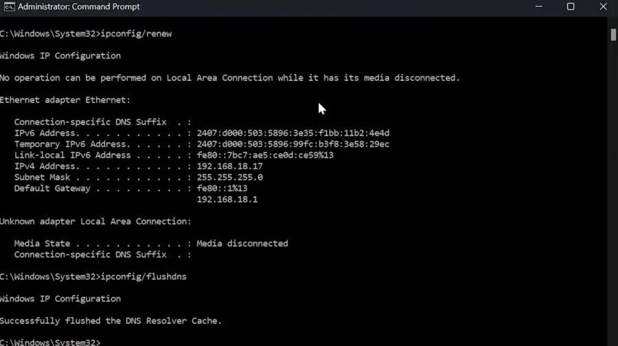 windows command prompt