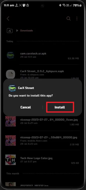 install carx street app
