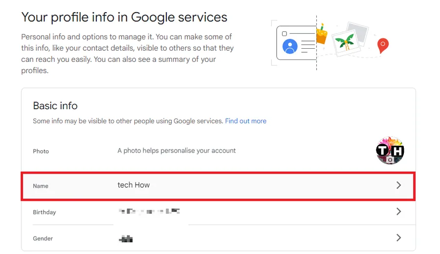 google account settings