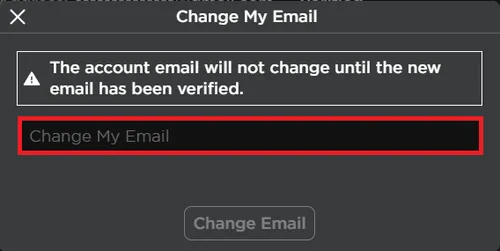 change email address