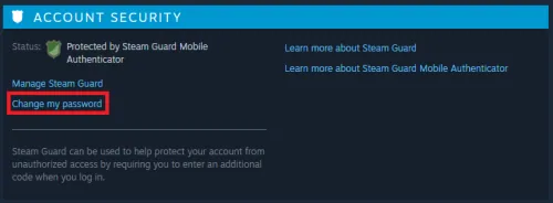 change password