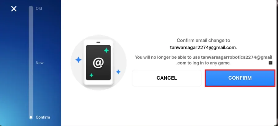 confirm email change